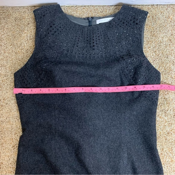 Susana Monaco Grey Wool Blend Shift Dress 10 - Picture 8 of 8